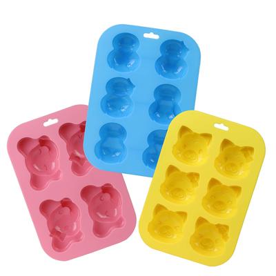 Pearl Metal Moule à Cupcakes en Silicone Ensemble Jour de Noël Fait Main Ensemble de Pâtisserie [Quantité Limitée] 3 Pièces (Tigre, Éléphant, Pingouin) D-5728 Saint-Valentin