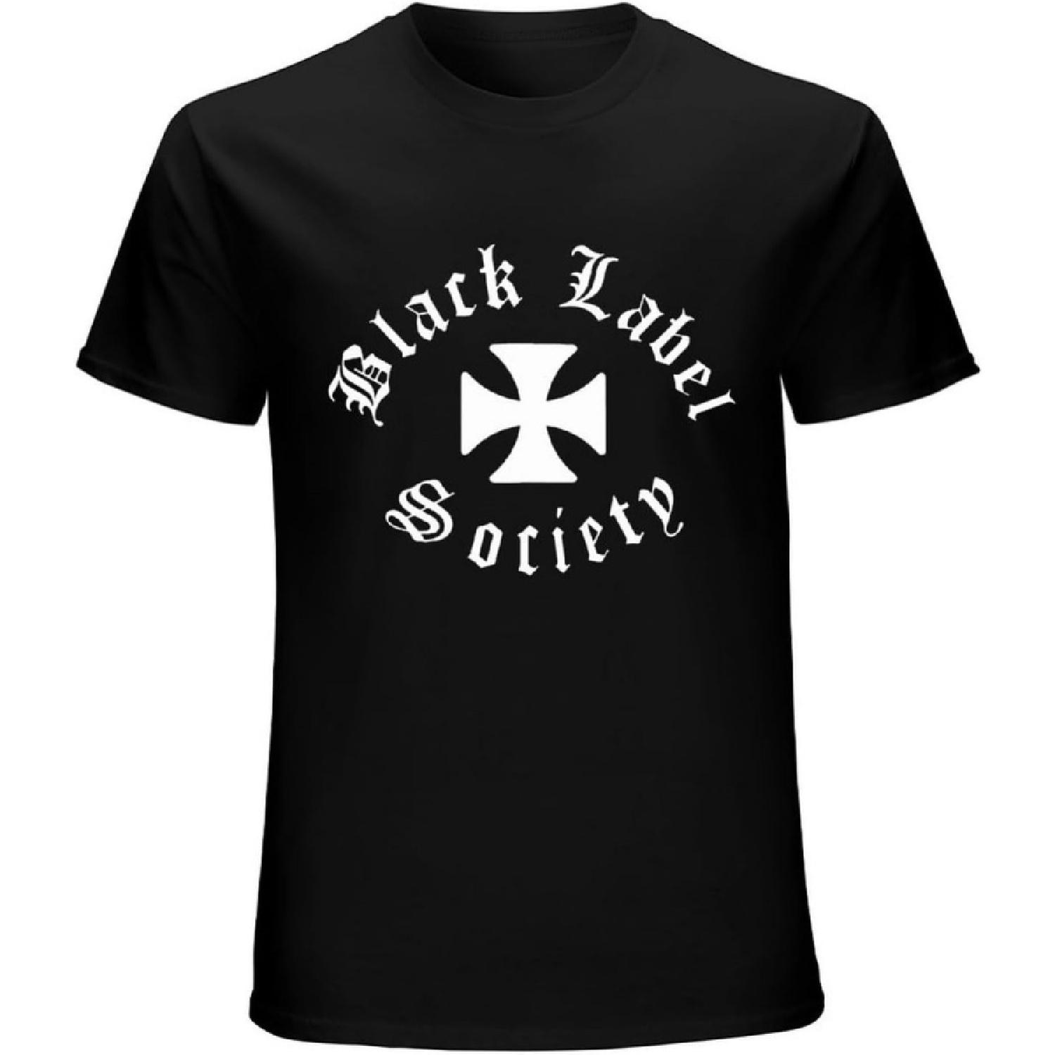 xhaxhi Men s T-Shirt Black Label Society Soft Men s Workout Shirt Round Neck Sports T-Shirt for Men Breathable S