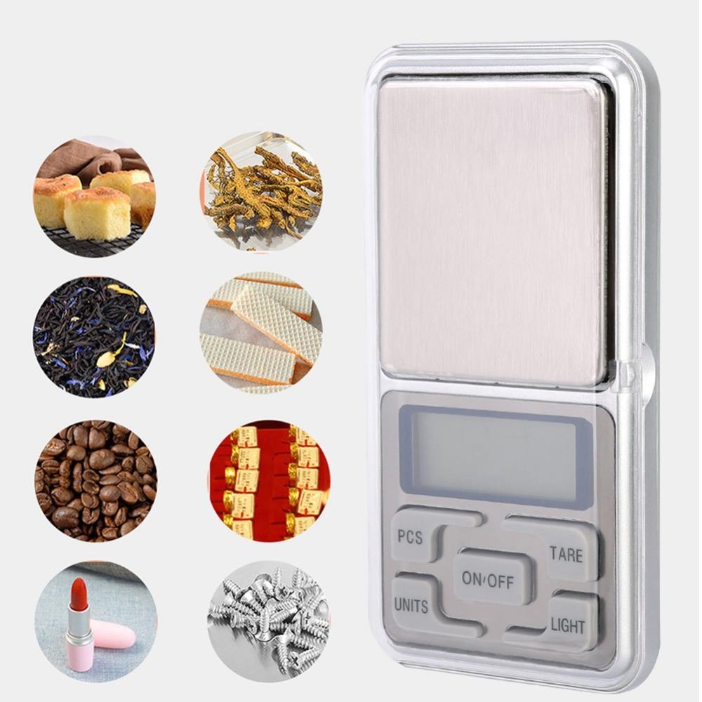 200g x 0.01g Mini Electronic Scale Silver Jewelry Scale Durable Digital Pocket Scale Food Weighing