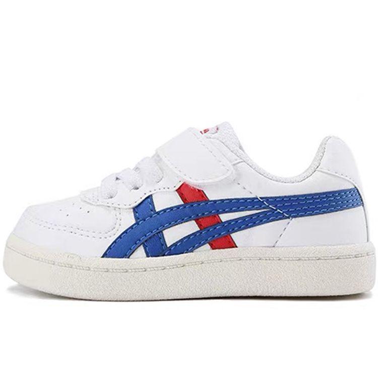 Onitsuka Tiger Velcro Retro Jogging Low-Top Walking Shoes Baby sneaker White 1184A023-100