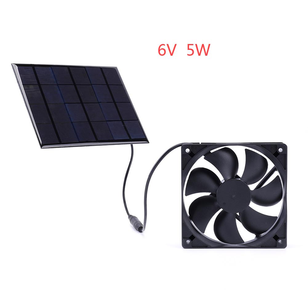 

Портативний 10 Вт 12 В подвійний сонячний витяжний вентилятор для офісу, вулиці, будки для собак, курника, теплиці, водонепроникна сонячна панель