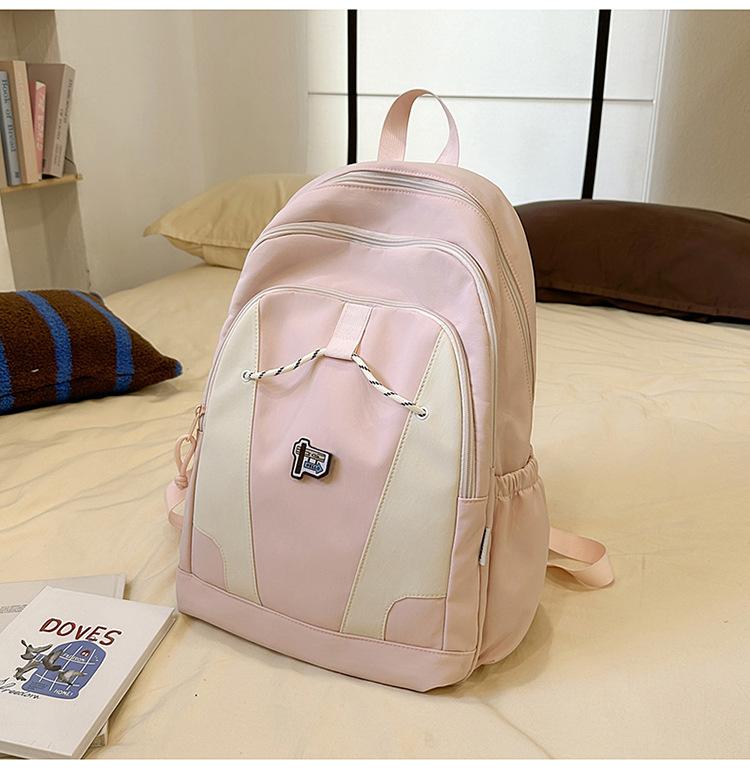 School Bag High Value College Style School Bag Ins Casual Trend Large Capacity Color Matching Korean School Bag Fashion Backpack