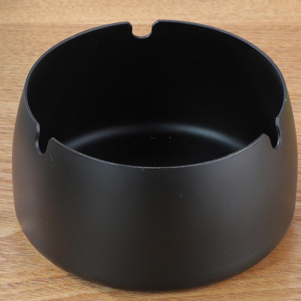 Ash Tray Stainless Steel Ashtray With Lid Convenient Delicate Outdoor Desktop Ornament Wear-Resistant Office 8.8x8.8x7cm