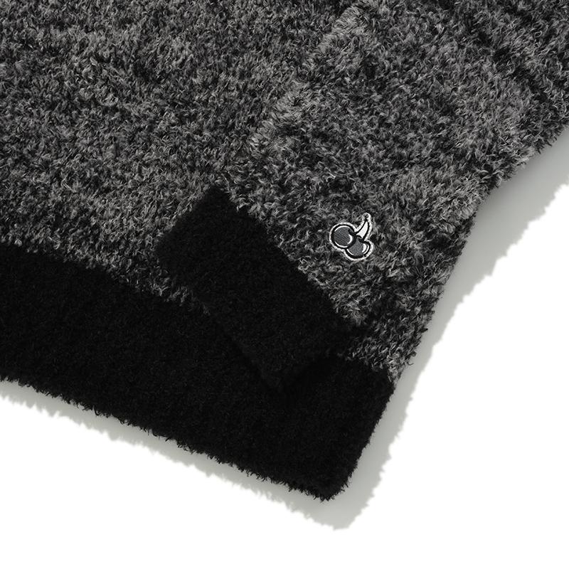 KIRSH Cherry Texture Loose Fit Knit [Black]