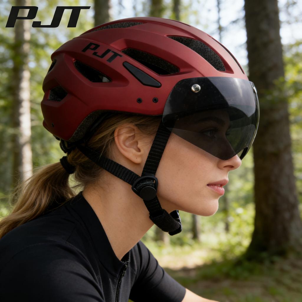 Pjt New Cycling Helmet Light Road Mtb Mountain Bike Bicycle Goggles / Sun Visor Helmet L For Men Women Sun Visor Bicycle Helmet