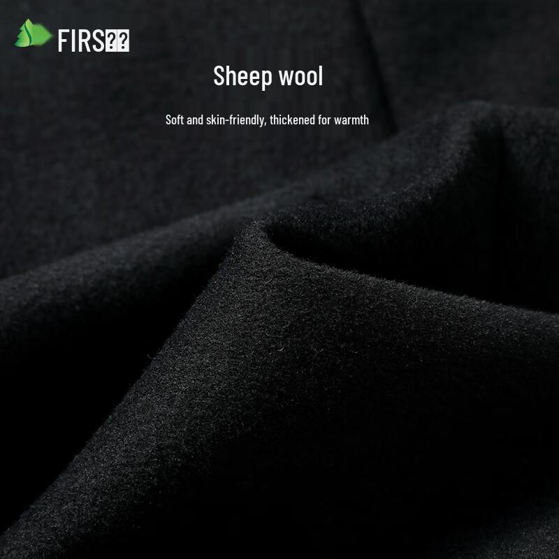 Shanshan Men's Detachable Down Liner Wool Blend Overcoat