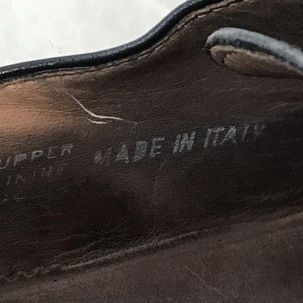 Made In Italy/Ca Lyo Relia Rossana/Leather Wholecut Shoes/40/25.0/Black/Handmade Lavorate a mano(USED)