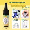 Qiaoqiao Odorless UV Glue: Thin Epoxy Resin, Clear, UV Curing, Yellowing Resistant DIY