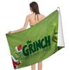 How The G-Grinch Stole Christmas Microfiber Beach Towel Absorbent Quick Dry Soft Yoga Swimming Resort Mountain Climbing Towel