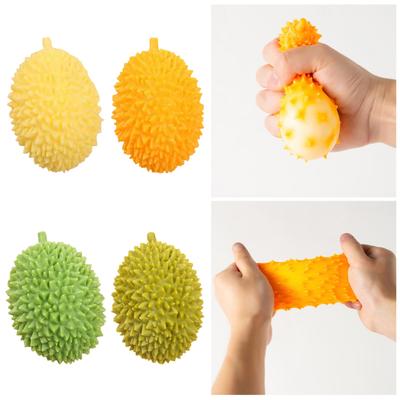 Realistic Durian Squeeze Toy Unbreakable Soft Fidget for Stress Relief Cute Fruit-Shaped Decompression Gadget for Kids Adults