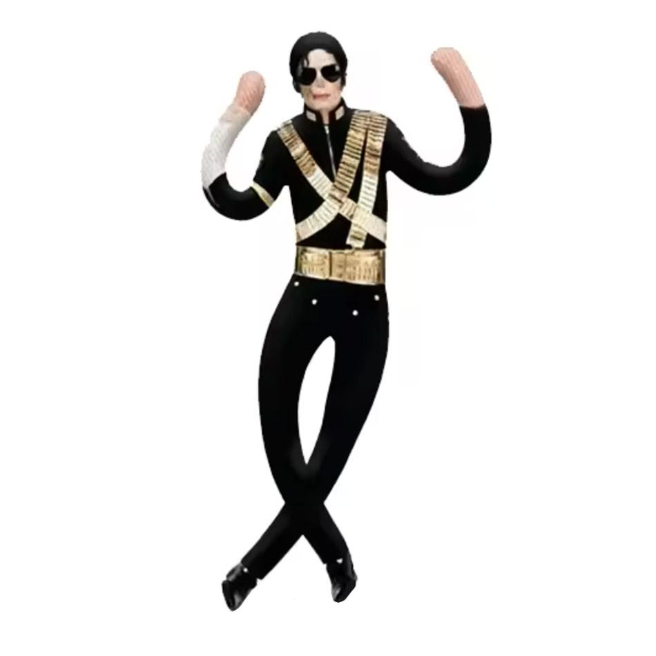 Michael Jackson Verstelbare Gewrichten Pluche Pop Zacht Gevuld Decoratie Figuur Fan Collectie Cadeau Direct Leverbaar 28cm beige