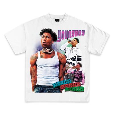 Youngboy Custom Never Broke Again Graphic T-Shirts Premium Quality Heavyweight MASA Shirts Men's Streetwear Harajuku  Y2K Tops