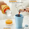 Easy To Demold Folding Ice Mold Cup with Straw Silicone Collapsible Mug Ice Mold Cooler Cup  Home