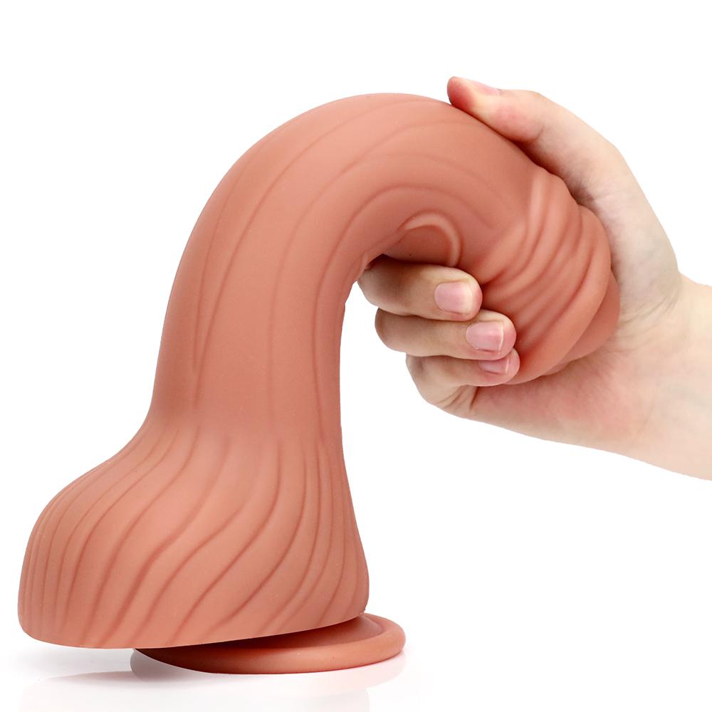 Silica Gel realistická simulace Velké dildo s popruhem Sexuální hračka pro penis Žena vaginální anální masturbátor péro s přísavkou pro ženy lesbické