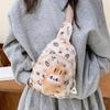 Kawaii Labubu Messenger Bag Kreslený Roztomilý Batoh pro Základní Školu The Monster Labubu Dárky pro Mateřskou Školu Dětská Taška přes Rameno