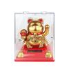 Y Solar Fortune Cat Waving Hand Ornament: Light-Powered Decor for Car, Living Room, or Office Desk