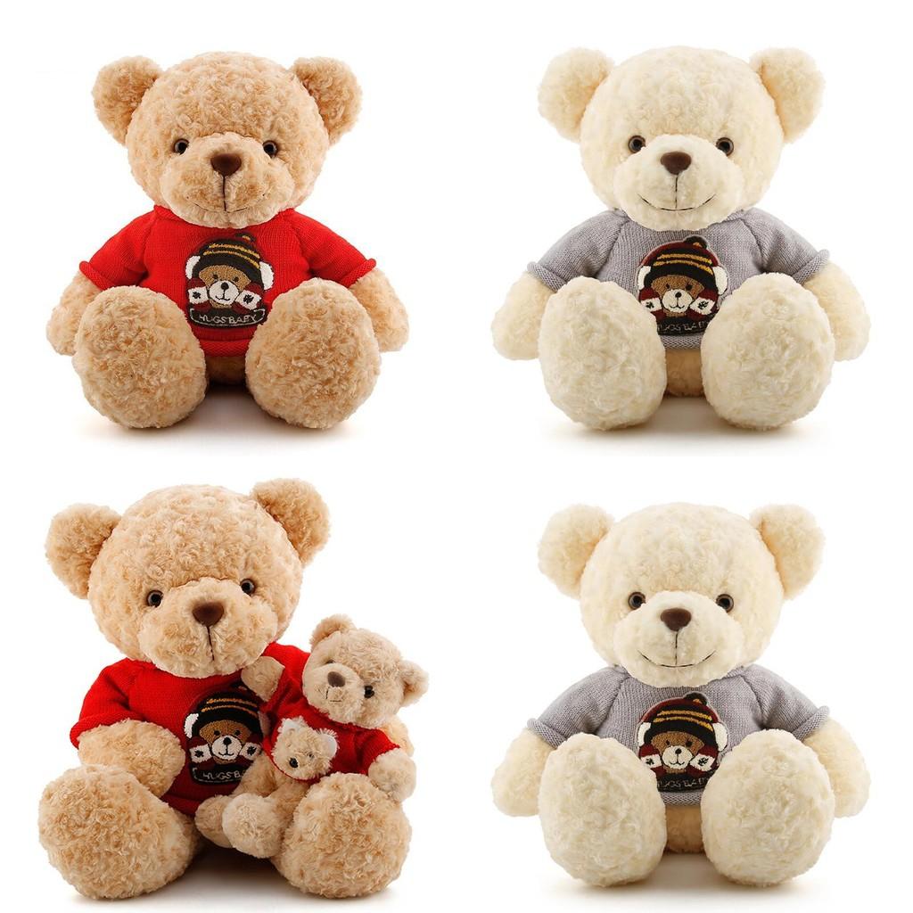 Bear Teddy Sweater Plush Toy Cartoon Stuffed Doll Decoration Kids Gifts Cute