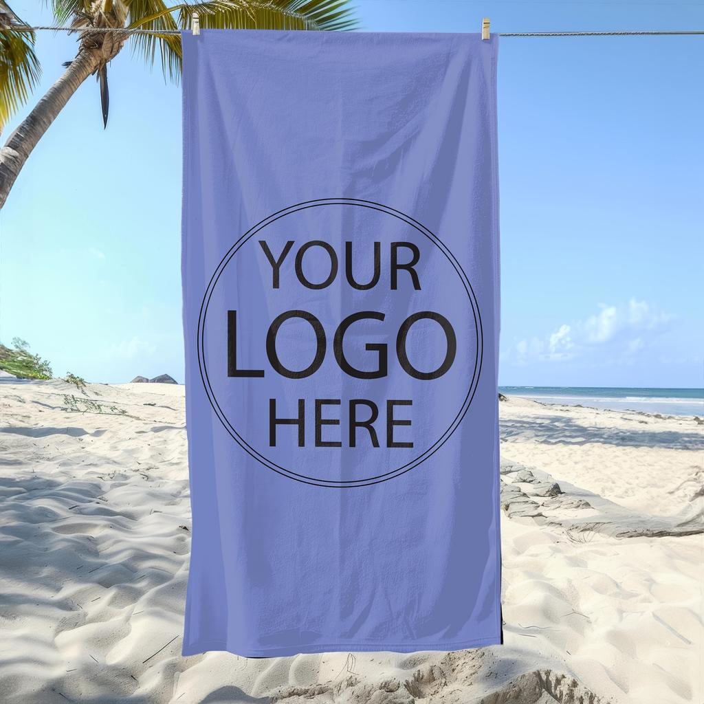 Personalized Custom Beach Towel Customized Photo/Logo Oversized Microfiber Towel Summer Party Gift For Beach Swimming Bath Sport