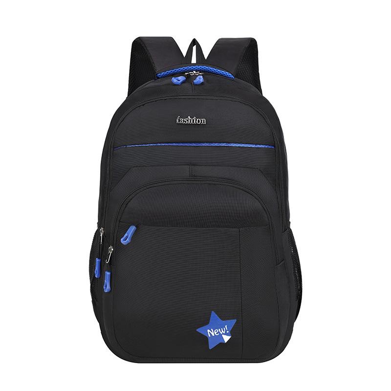 Schoolbag Backpack Men's Business Short-distance Business Travel Bag Simple Casual Multi-compartment School Bag Large Capacity Backpack Wholesale