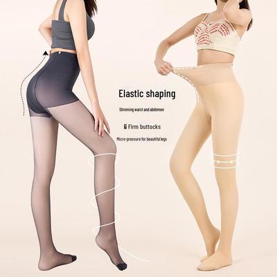 2024 Nude Effect Double-Layer Leggings: Thick, Natural Look for Autumn/Winter