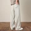 Spring and Summer New European and American Japanese Tencel Black and Blue Scimitar Loose Straight Boy Casual Pants Men's Hong Kong Pants