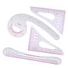 4Pcs Curve Ruler Plastic Sewing Grading Proofing MultiFunction Clothing Designs Tool