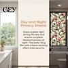 Thermal Insulation Window Decal Stained Glass Privacy Film, Flower Wall Decals, UV Blocking Tearable Sunlight Protection Film Floral Stickers