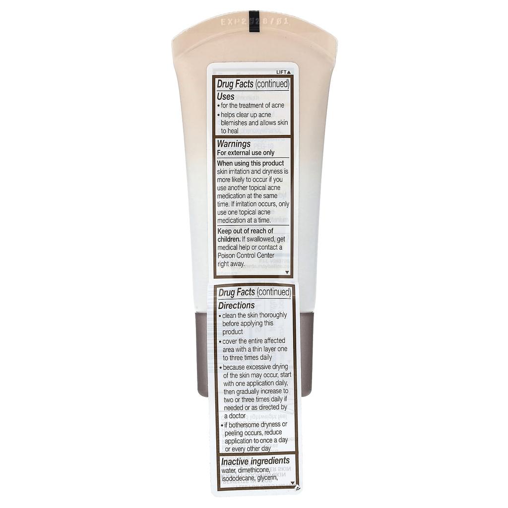 Maybelline Dream BB Pure, Skin Clearing Beauty Balm, Light Sheer Tint 100, 30ml (1 fl oz)