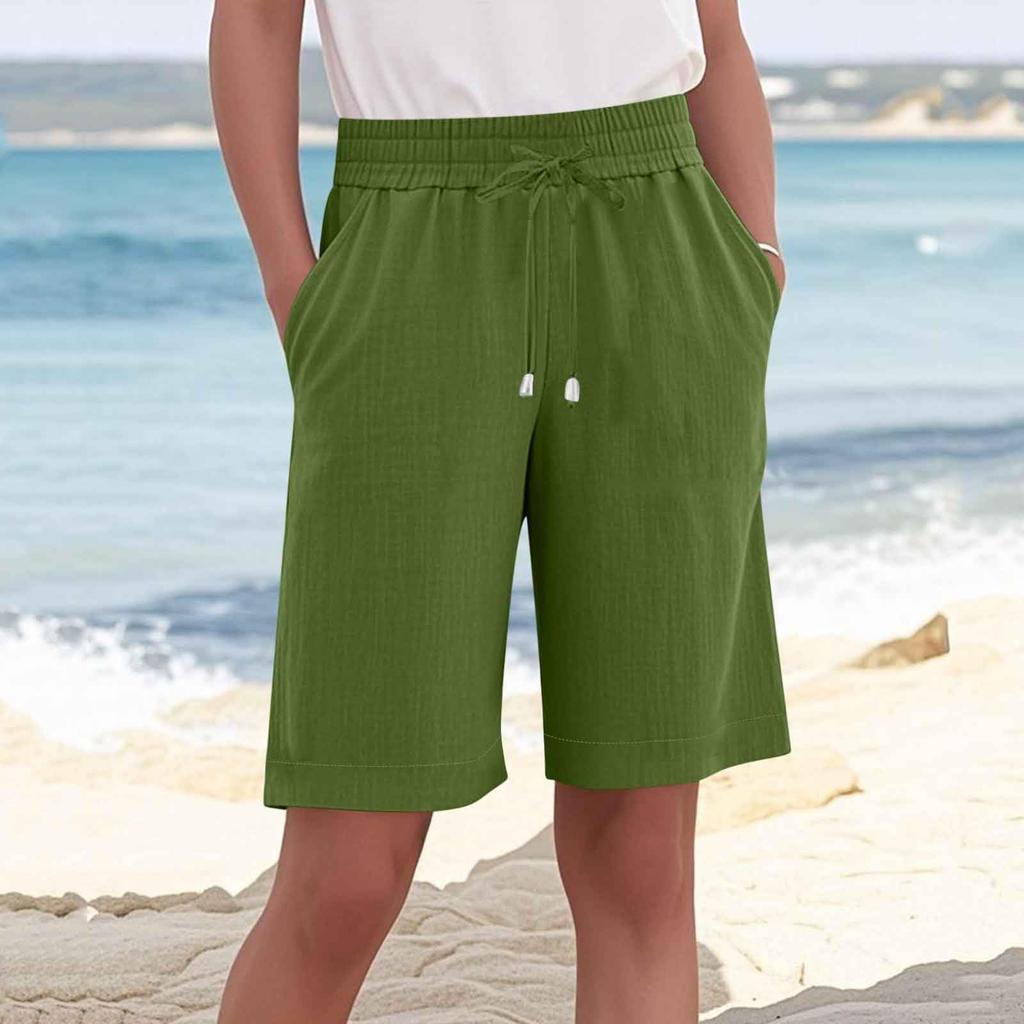 Women's Casual Summer Elastic Beach Shorts Casual Shorts