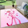 Der rosarote Panther Flanellmuster Quadratischer Teppich, Läufer, Teppich für Wohnzimmer Schlafzimmer Sofa Spielzimmer Dekor, Rutschfeste Fußmatte