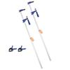 VEVOR Bar Clamps for Woodworking, 2-Pack 91.4 Cm Opening, Lockable F-Clamp with 272 Kg Load Limit,63.5 Mm Depth, Cast Iron and Carbon Steel
