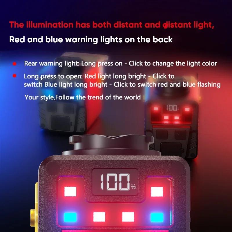 Bicycle Flashlight Ultra Bright 4000mAh Rechargeable Wireless Remote Control MTB Bike Front Lamp for Riding Cycling Accessories