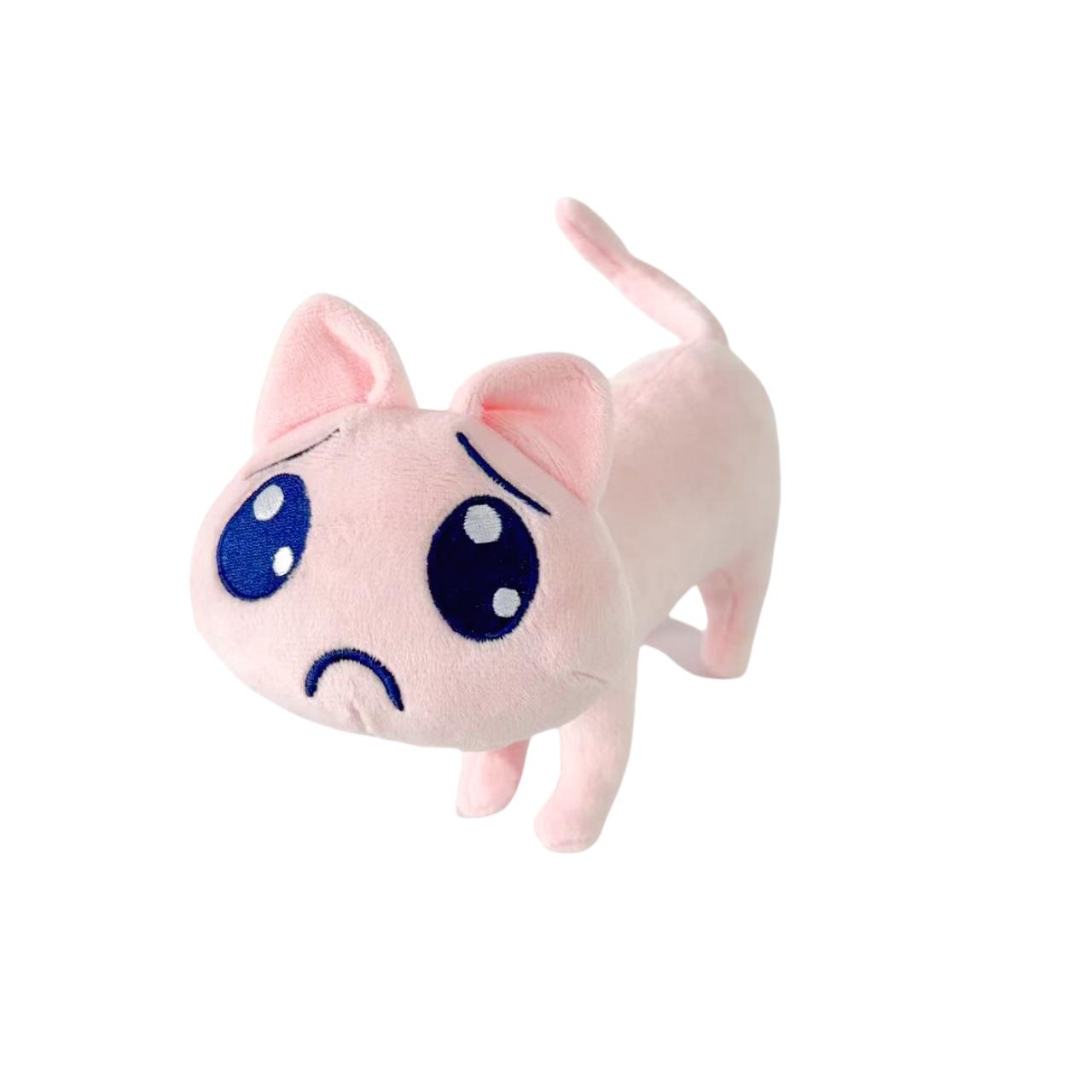 Популярный Супер Милый Кот П! НУЖДАЮЩАЯСЯ ДЕВОЧКА Преувеличенное Эмодзи Супер Нарезка Ангельский Соус Японский Милый Розовый Дождь Кукла Плюшевая Игрушка розовый