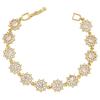 ZHUKOU 8 styles Gold Women's Bracelet CZ Crystal Zircon Shiny Bracelet Women Jewelry VL143