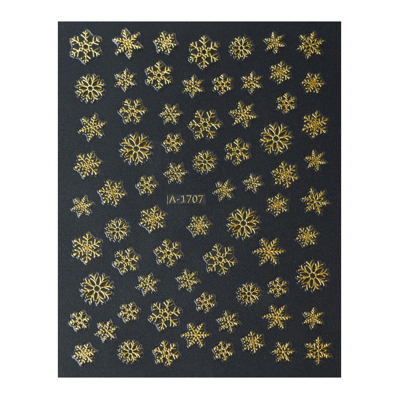 Autocolante de Crăciun 3D Laser Argint Ren & Fulg de Nea