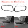 Car Real Carbon Fiber Dashboard Air Vent Frame Trim Parts Decor Scratch-Resistant Fit For Honda Civic 11th 2022