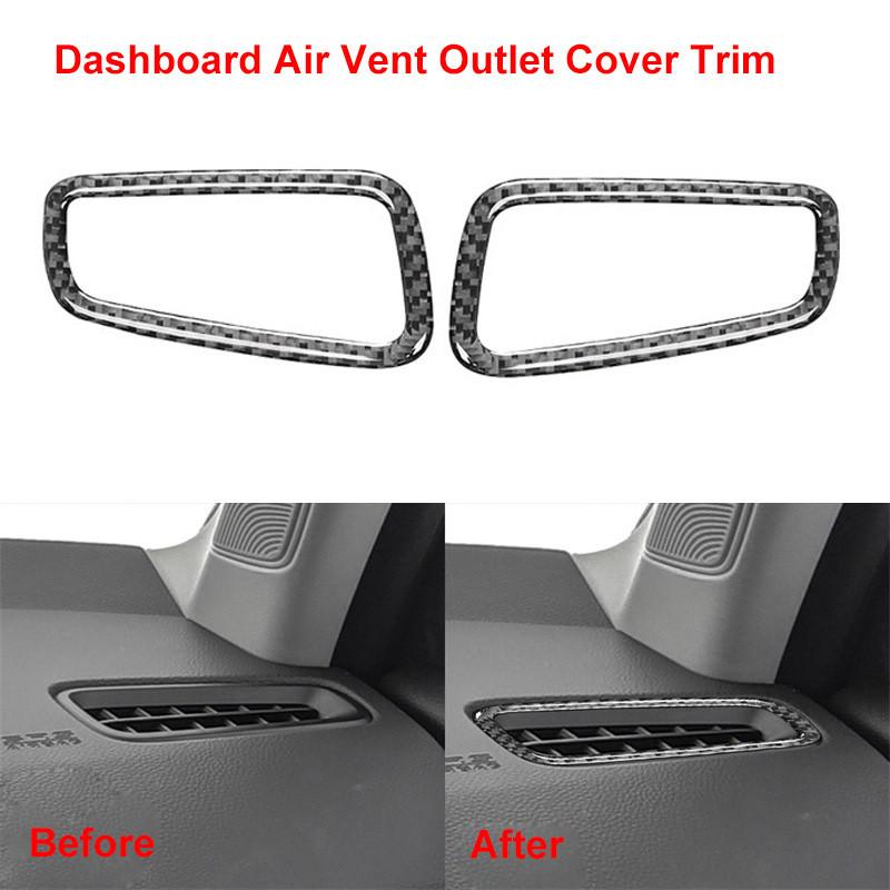 Car Real Carbon Fiber Dashboard Air Vent Frame Trim Parts Decor Scratch-Resistant Fit For Honda Civic 11th 2022