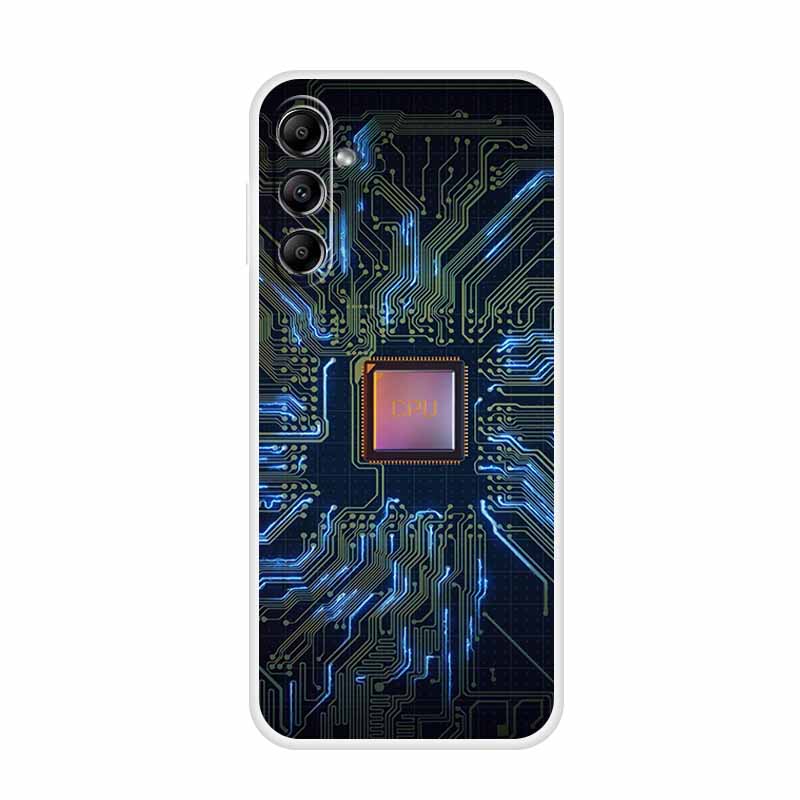 For Samsung Galaxy A14 A34 A54 5G Case Cartoon Soft Silicone TPU Cover Coque for Samsung A54 A34 A24 4G Transparent Clear Capa