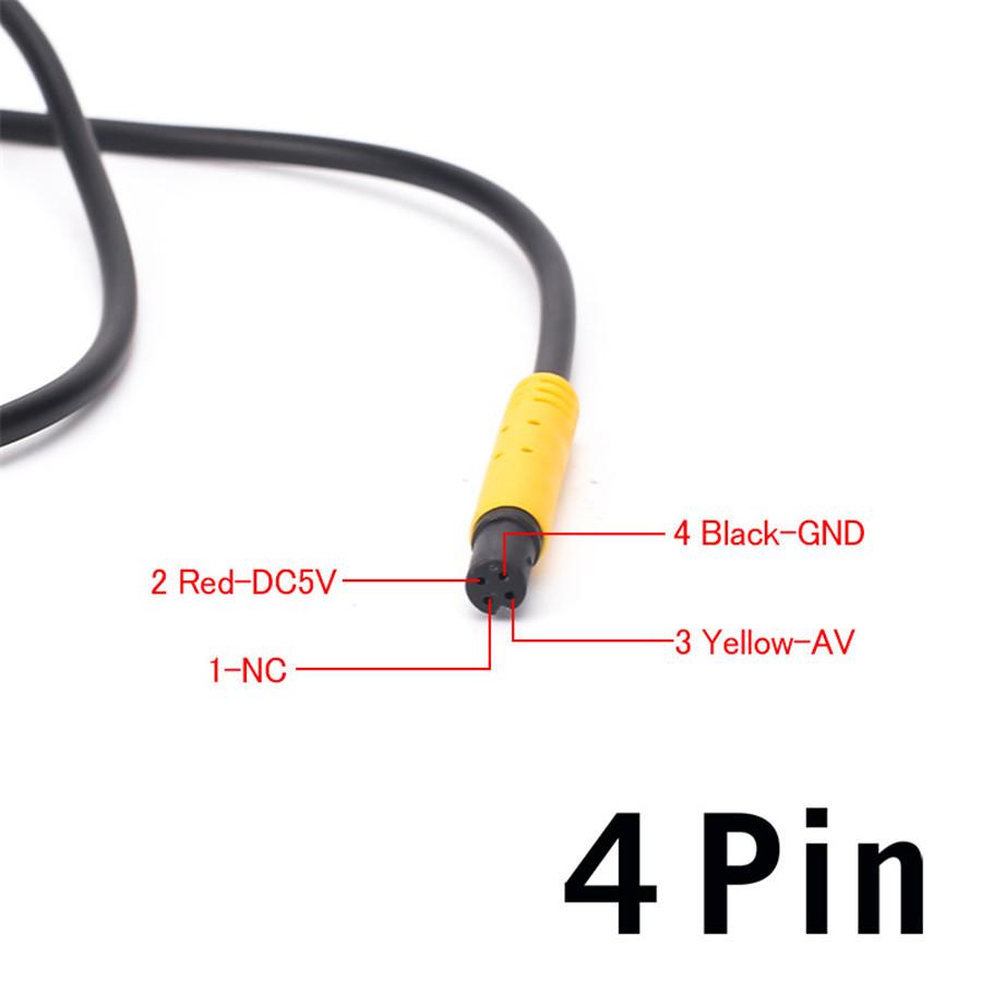 Dual-control infrared rear pull-up camera-4-pin