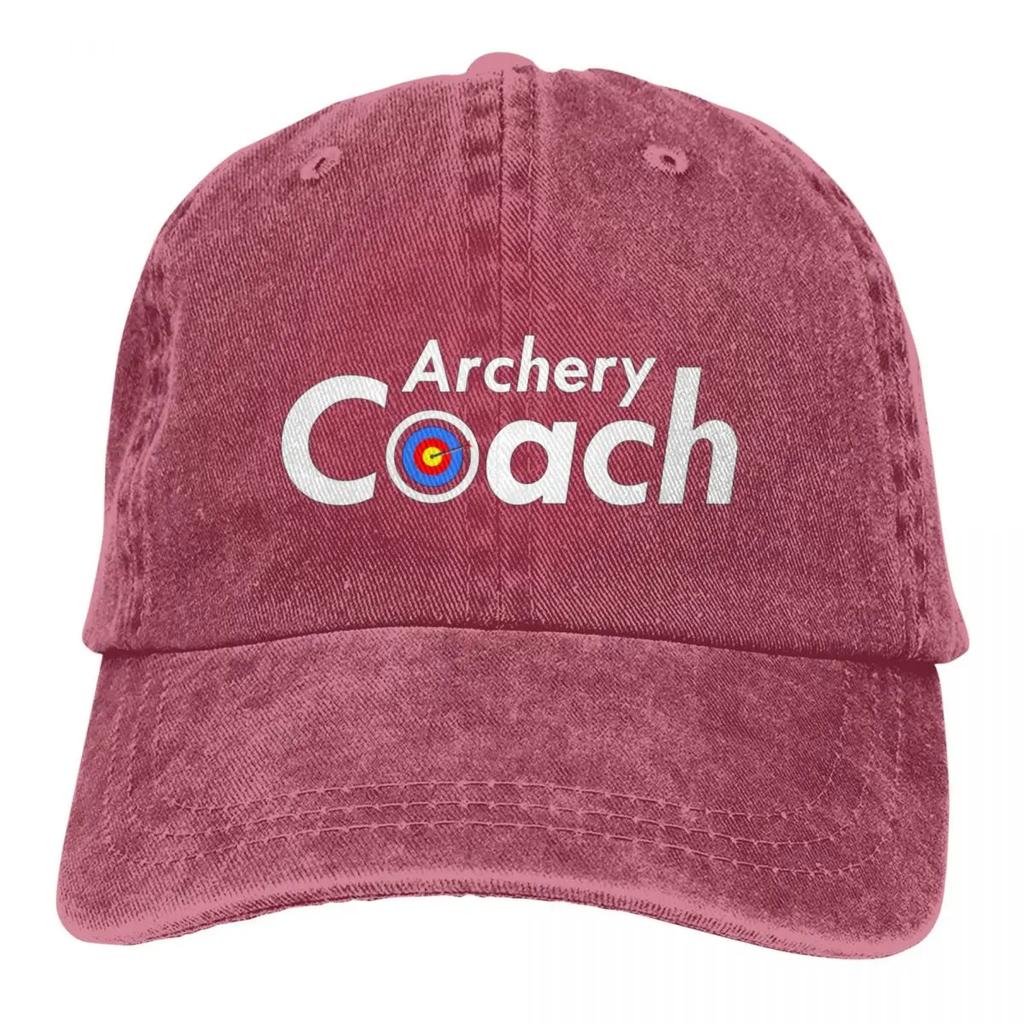 Vintage Archery Bow And Arrow Hunter Hunting Baseball Cap for Men Women Distressed Denim Headwear Adjustable