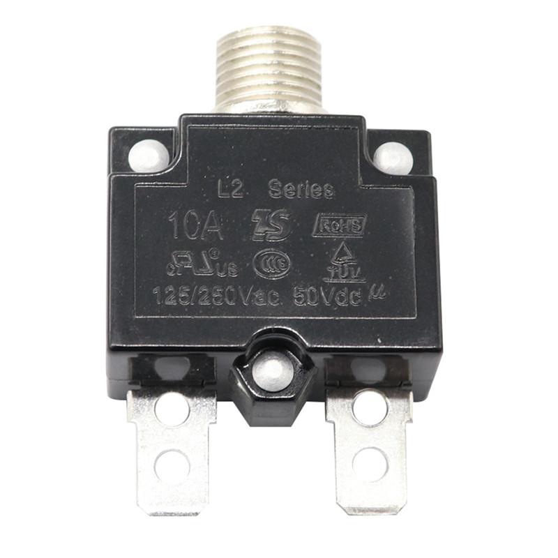 Nou Siguranță termică resetabilă cu buton 12V 5A 10A 15A 20A 30A Montare pe panou Manoperă fină Pentru resetare suprasarcină#296853