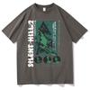 Horror Game Fun Silent Hill 2 Graphic T Shirts Male Rock Oversized Tees Men Women Vintage Casual Tshirt Men's Cotton T-shirts