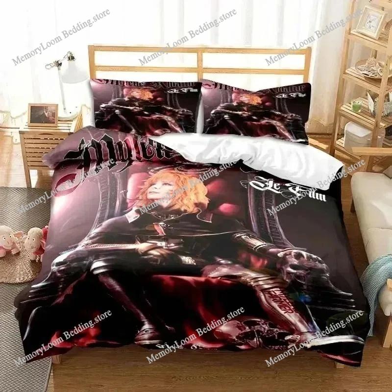 France Singer M-Mylene Farmer Bedding Sets Exquisite Bed Supplies Set Duvet Cover Comforter Set Bedding Set Luxury Birthday Gift
