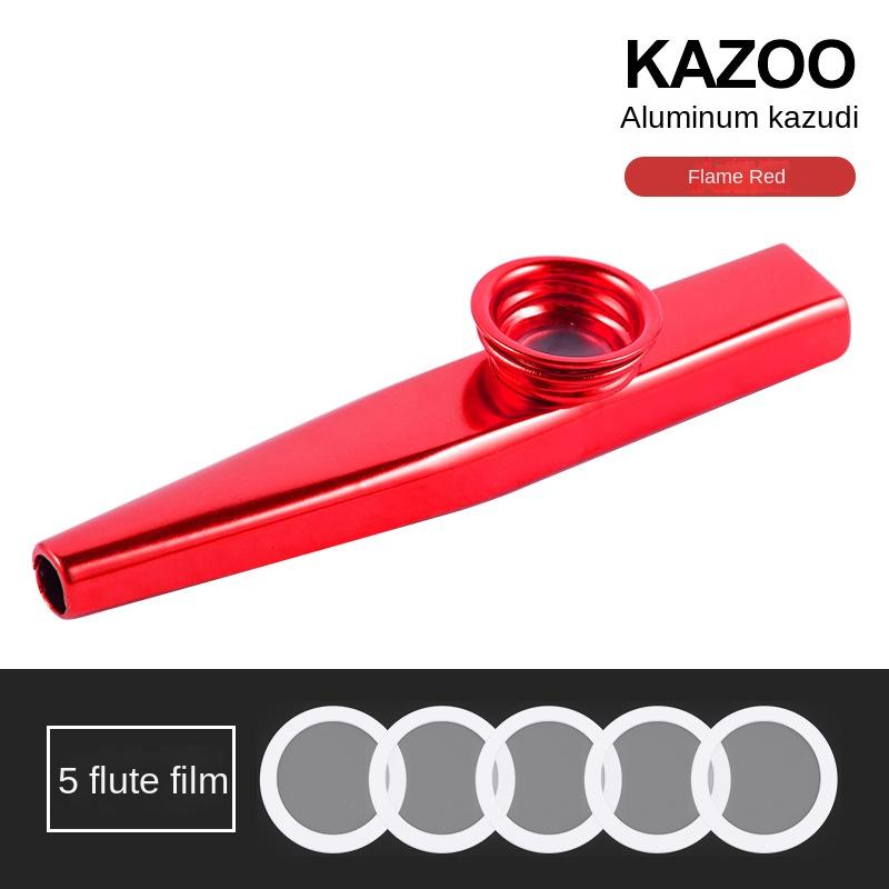 

Lightweight Kazoo Aluminum Alloy Metal Fun Instrument Easy To Use for Music Lovers Professional Music Instrument Clarinete красный