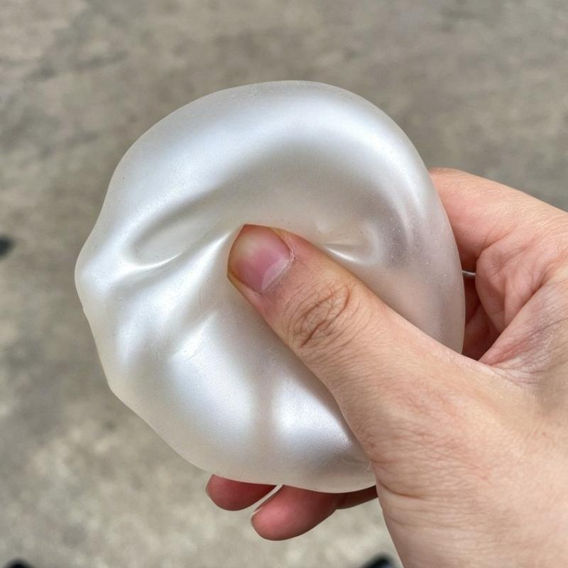Formbarer Squishy Perlen Kokosöl Knetspielzeug Formbarer Stressball Squishy Spielzeug Langsam aufsteigendes Dekompressions Sensorikspielzeug für Erwachsene