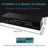 Easy  Signal Switching Converters 4Amplifiers in 2 Speaker Out Selector