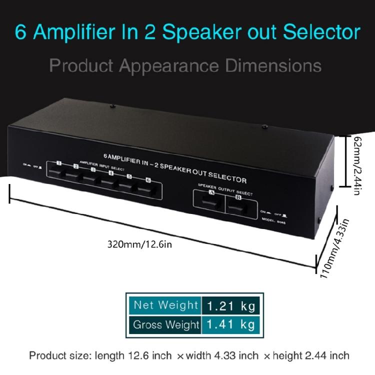Easy  Signal Switching Converters 4Amplifiers in 2 Speaker Out Selector