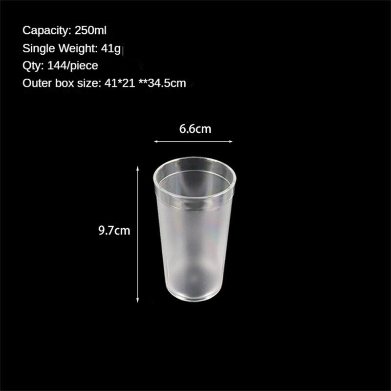 

250/360/500 мл акриловый прозрачный пластиковый стакан для воды многофункциональный матовый дизайн бытовой ресторан молоко кофе пиво питьевая кружка 250-500ML