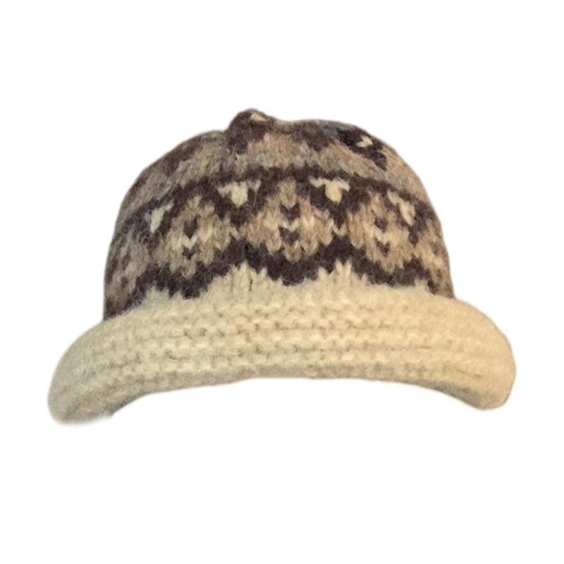 Unisex Knitted Bucket Hat Fall Winter Hat Casual Travel Hat Everyday Wear for Fashionable Adults