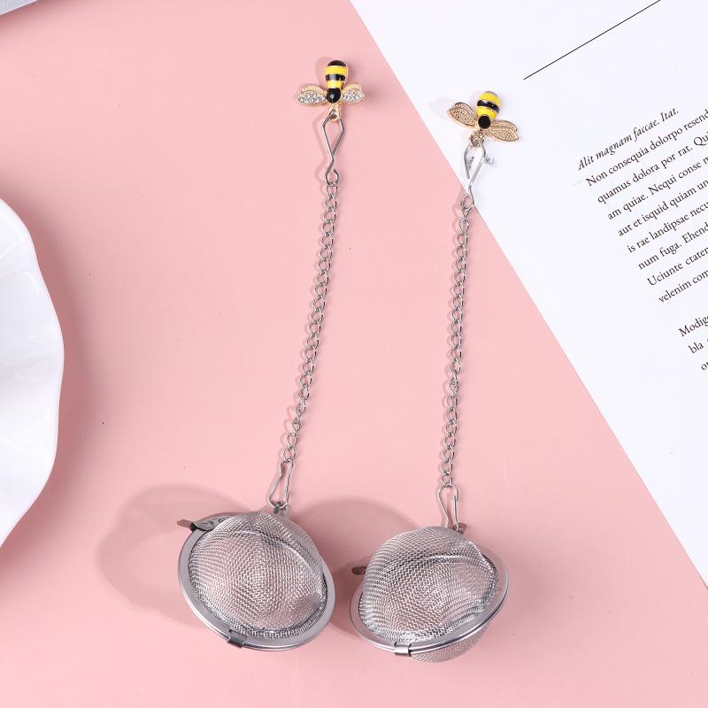 

2Pcs Stainless Steel Tea Infuser Butterfly Bee Heart Plant Chain Tea Filter Mesh Ball Tea Strainer Coffee Herb Spice Diffuser A2